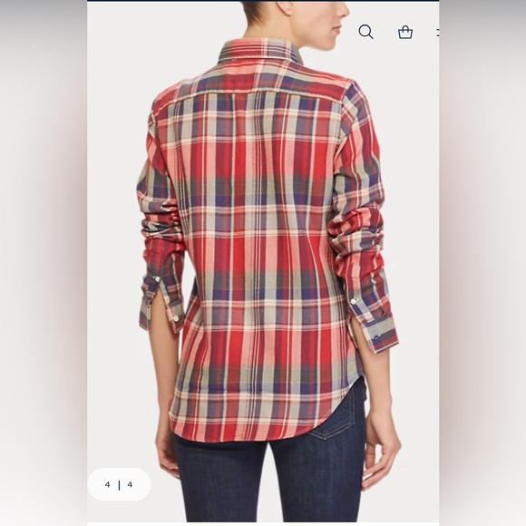 Ralph Lauren Classic Fit Plaid Cotton Shirt
Women’s XL - Picture 11 of 12